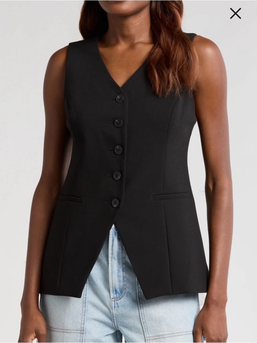 Pistola Lila Button Front Vest